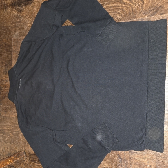 **Travis Mathew, Men's Lg Black Cloud Quarter Zip Pullover, Few Flaws** - Picture 10 of 12